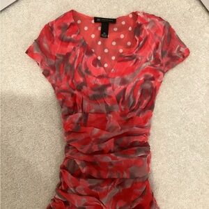 Fuchsia/pink and Gray Women's Top